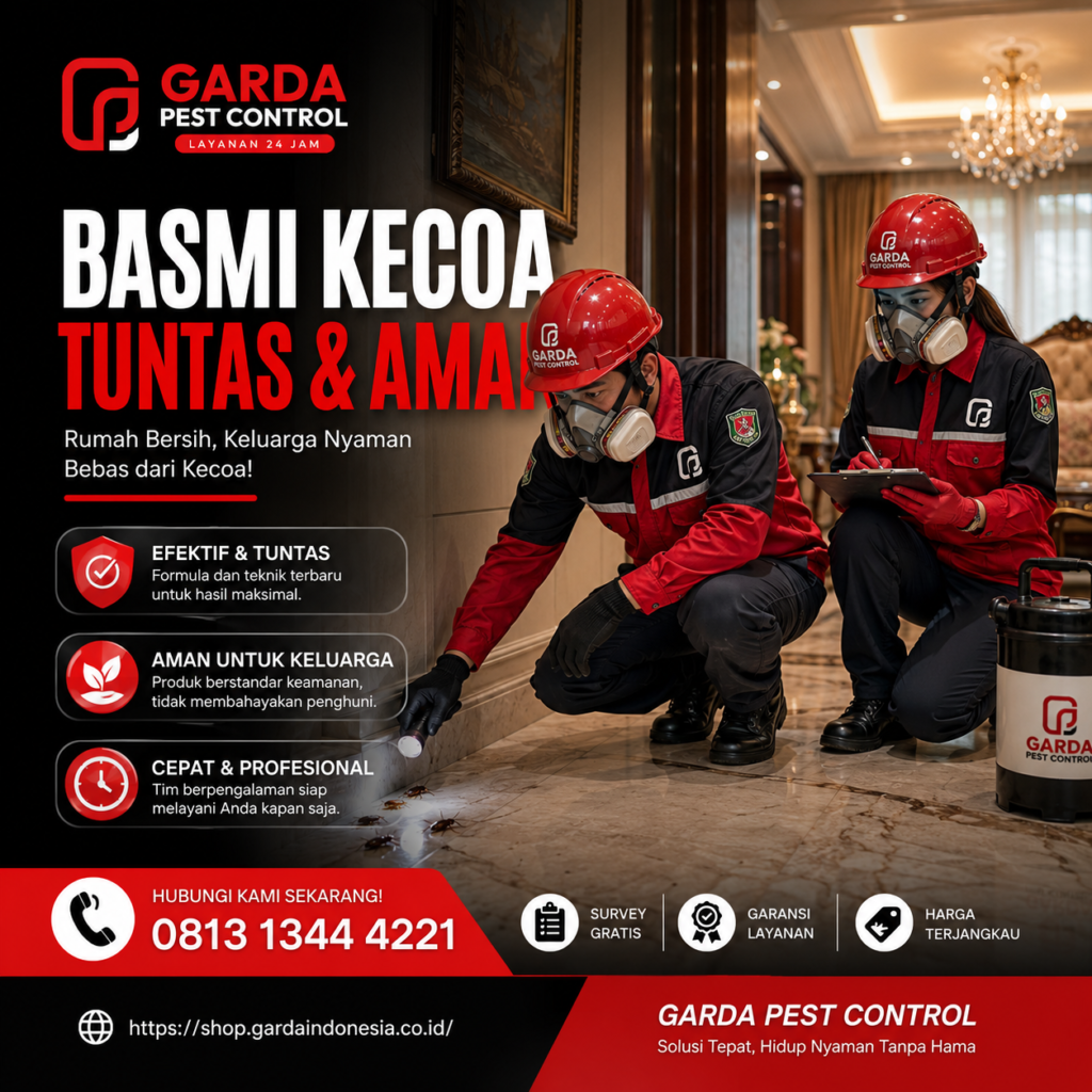 Jasa Pembasmi Kecoa di Jakarta