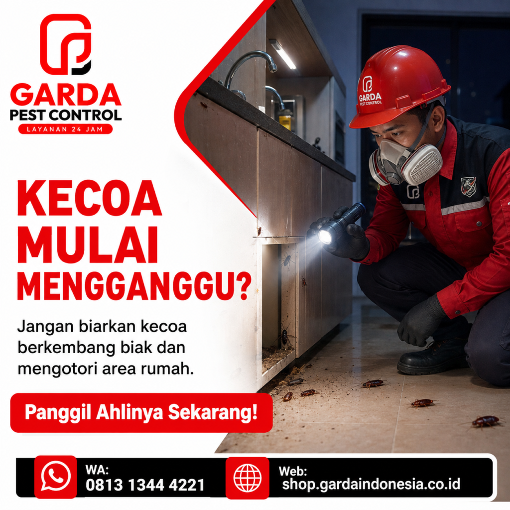 Jasa Pembasmi Kecoa Ampuh di Jakarta dengan Penanganan Profesional